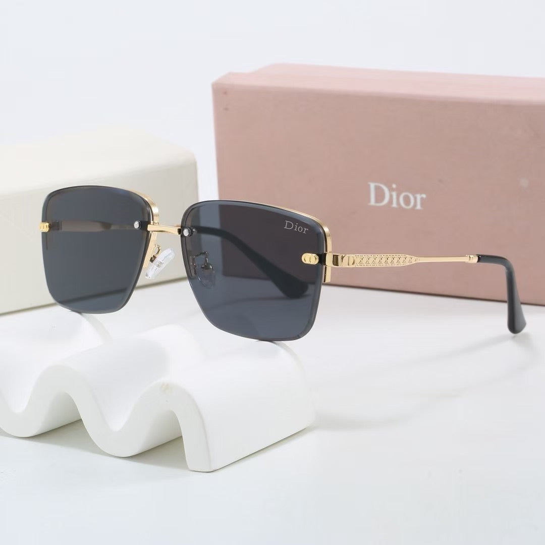 2026 Gradient two-tone metal sunglasses