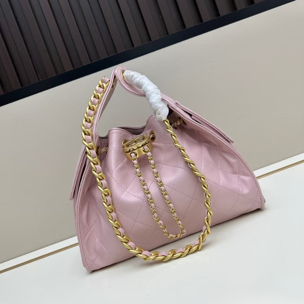 25 Small Grained Leather Handbags Light Pink 26cm AS5293 B20304 NAGEO 25 New Collection Bag