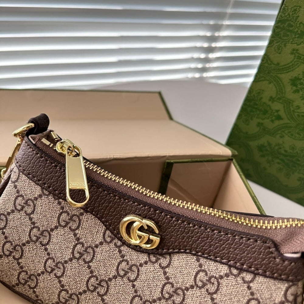 Ophidia Mini GG Supreme Canvas Shoulder Bag Beige Ebony 19Cm 764960 K9GSG 8367 OPHIDIA Bag