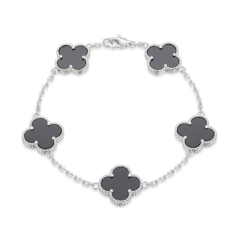 18K Celestial Vintage Alhambra Five Motifs Clover Bracelet