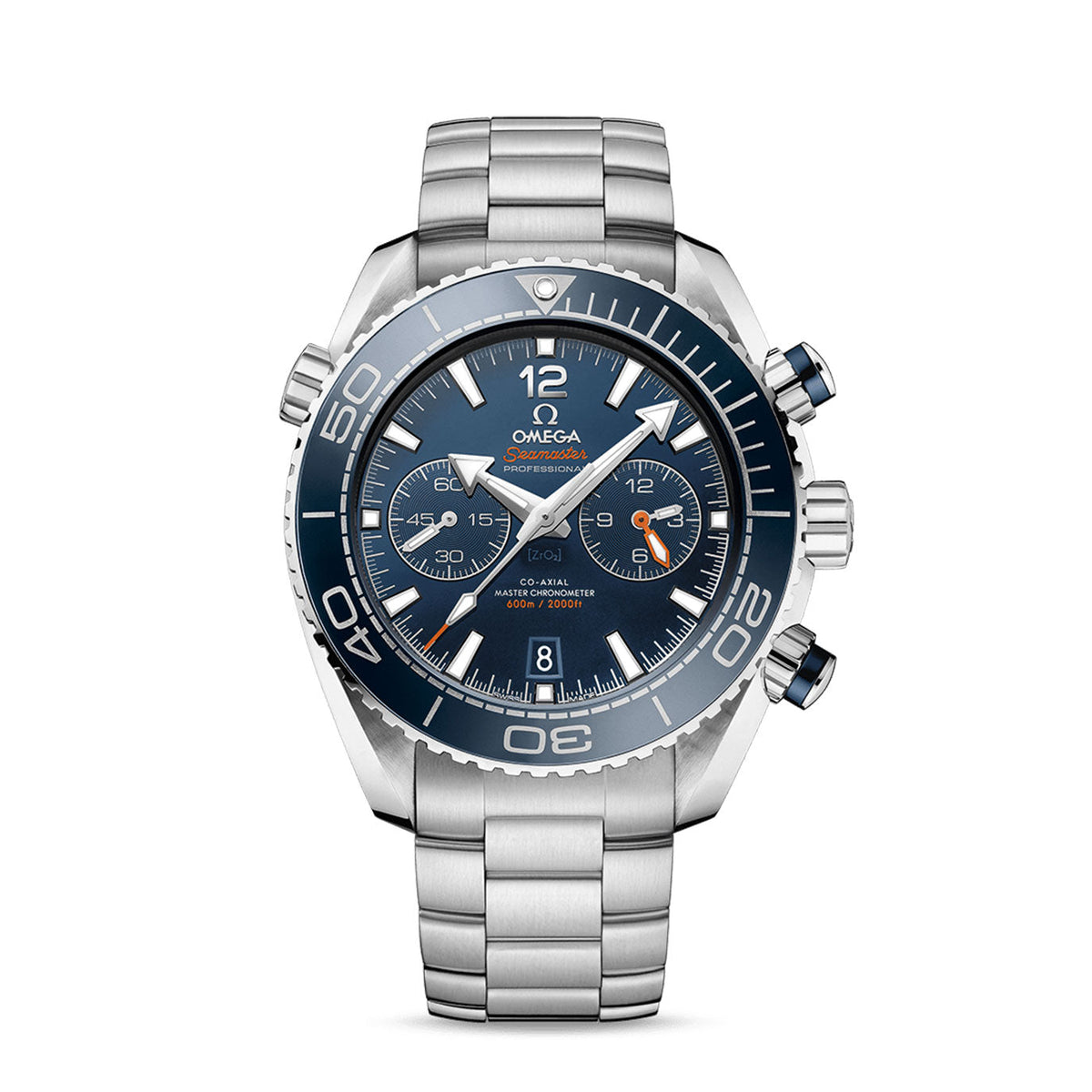 wrist watch Seamaster PLANET OCEAN 600M CO‑AXIAL MASTER CHRONOMETER CHRONOGRAPH Ref# 215.30.46.51.03.001 watch