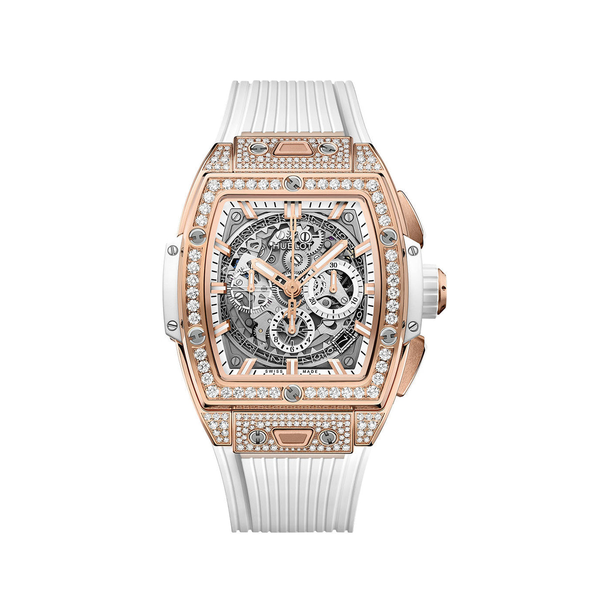 Luxury Watch Spirit of Big Bang KING GOLD WHITE PAVÉ watch