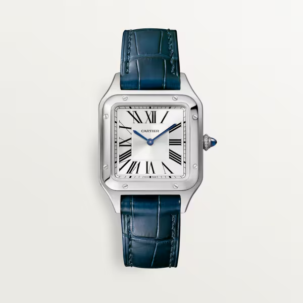 Unworn wrist watch Santos-Dumont de wrist watch, Stainless Steel, 38mm x 27.5mm, Ref# WSSA0023, box and papers watch