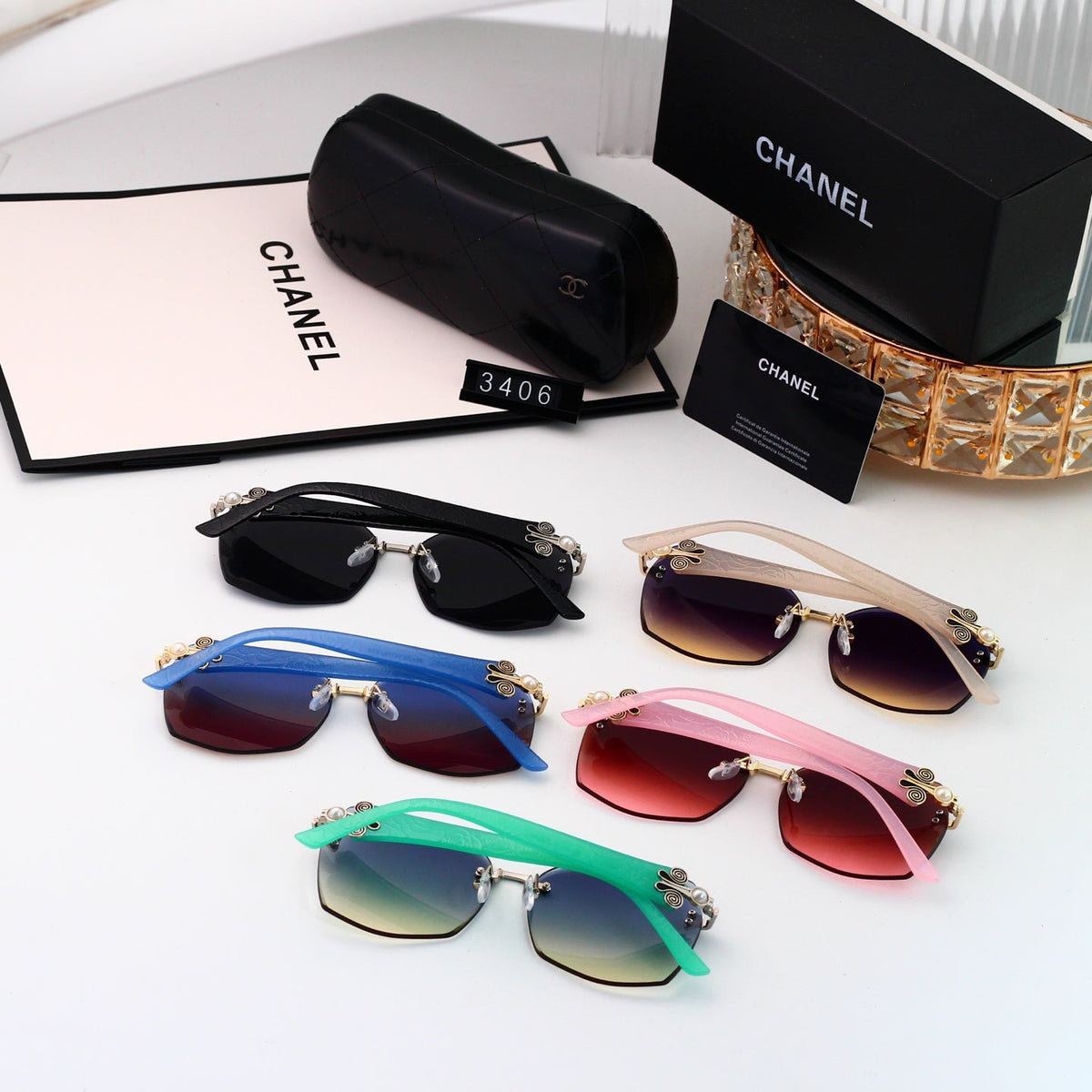 2026 New Half-Frame Metal Sunglasses