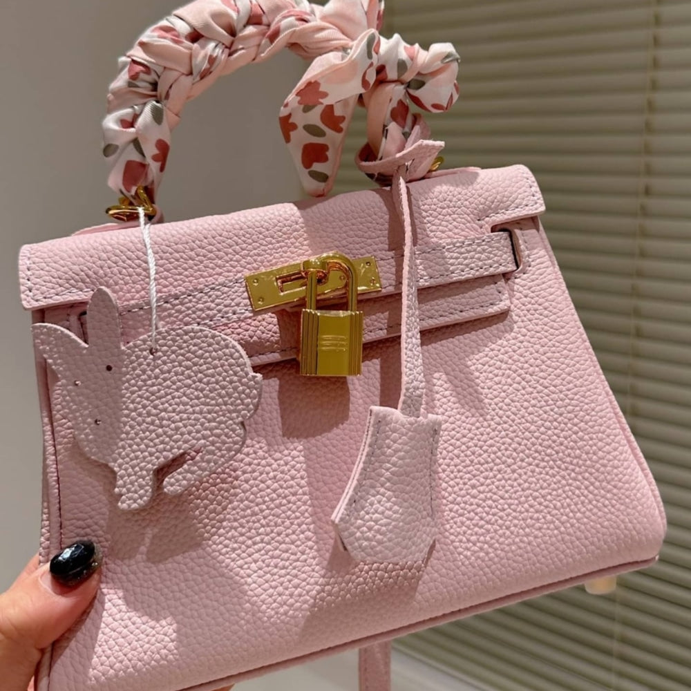 Birkin 20 Togo Leather Handbag Light Pink 20Cm Birkin Bag