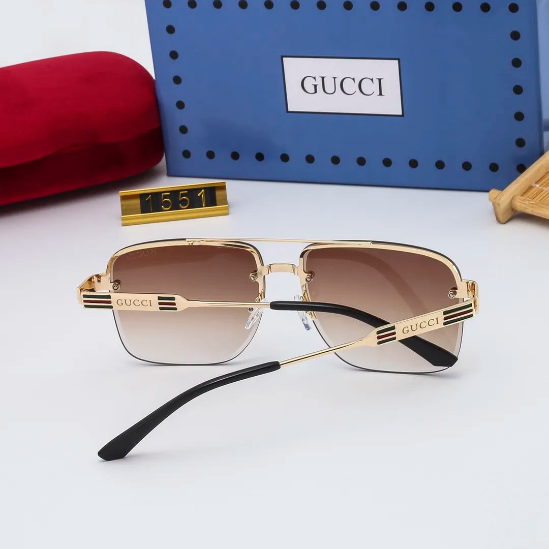 2026 Classic Square Metal Frame Sunglasses