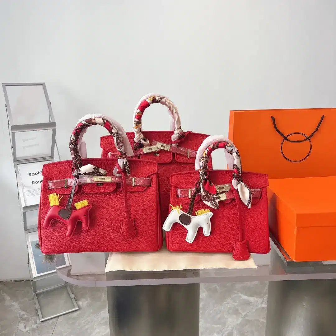 Birkin Epsom Gold Hardware Handbag Red 25Cm Birkin Bag
