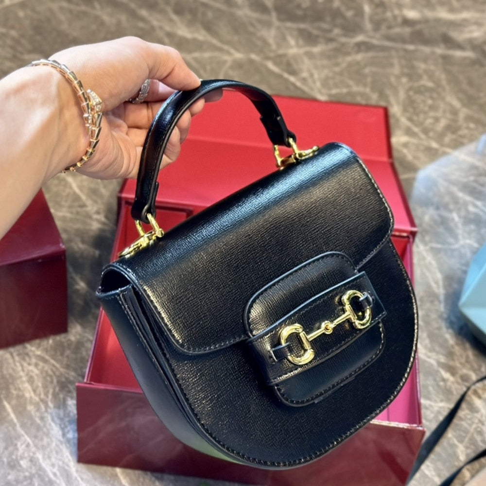 Horsebit 1955 Mini Leather Top Handle Bag Black 15Cm 781387 1Aaqd 1000 Horsebit 1955 Bag