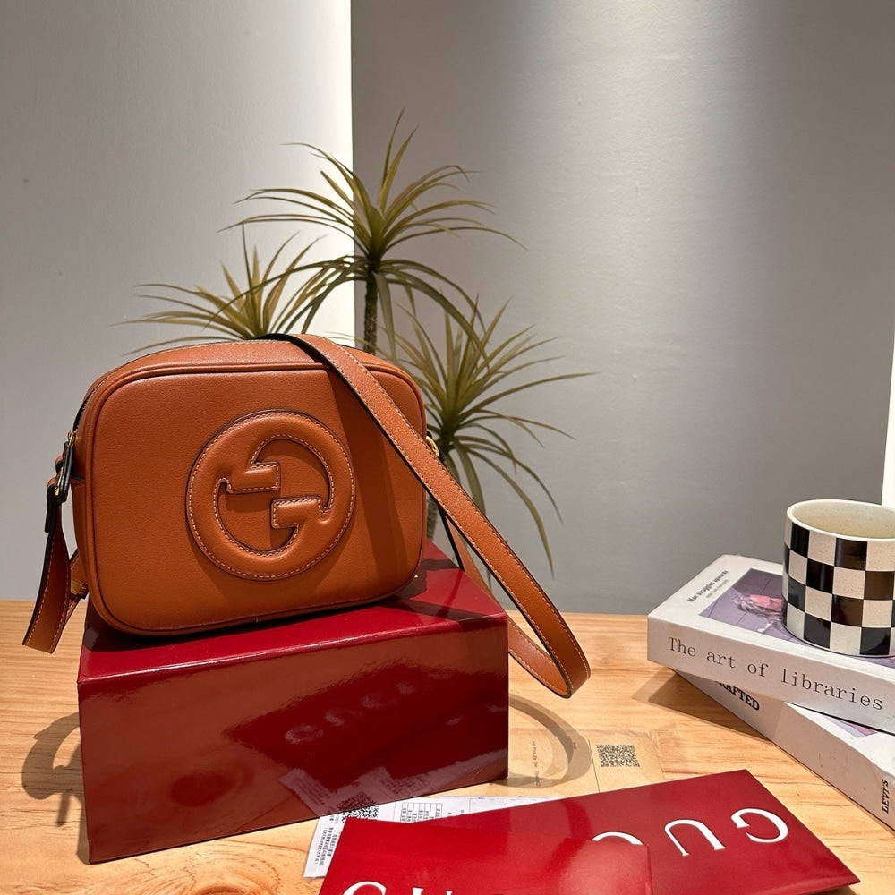 Blondie Mini Leather Shoulder Bag Brown 20Cm 820429 Aaedb 2718 Blondie Bag