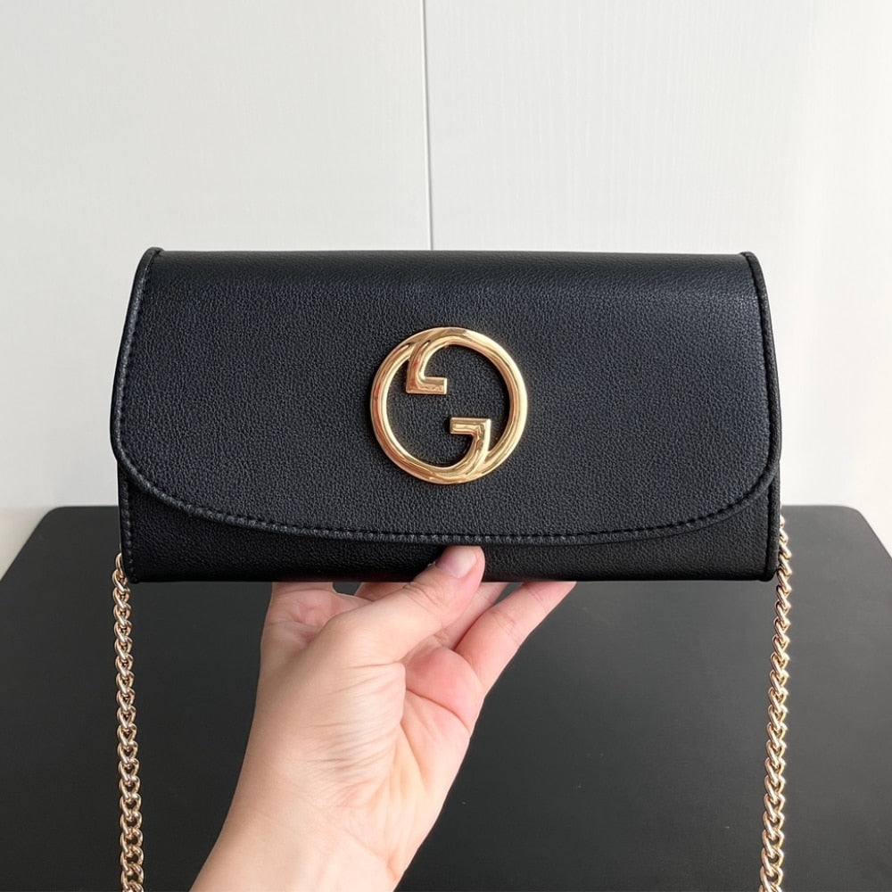 Blondie Leather Chain Wallet Bag Black 21Cm 725215 Uxx0G 1000 Blondie Bag