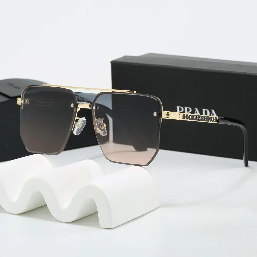 2026 New gradient frameless thin sunglasses