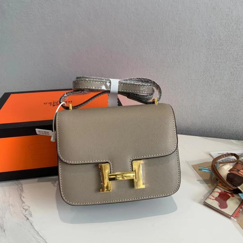 Constance Epsom Gold-tone Hardware Crossbody Bag Etoupe Rose 18Cm Constance Bag