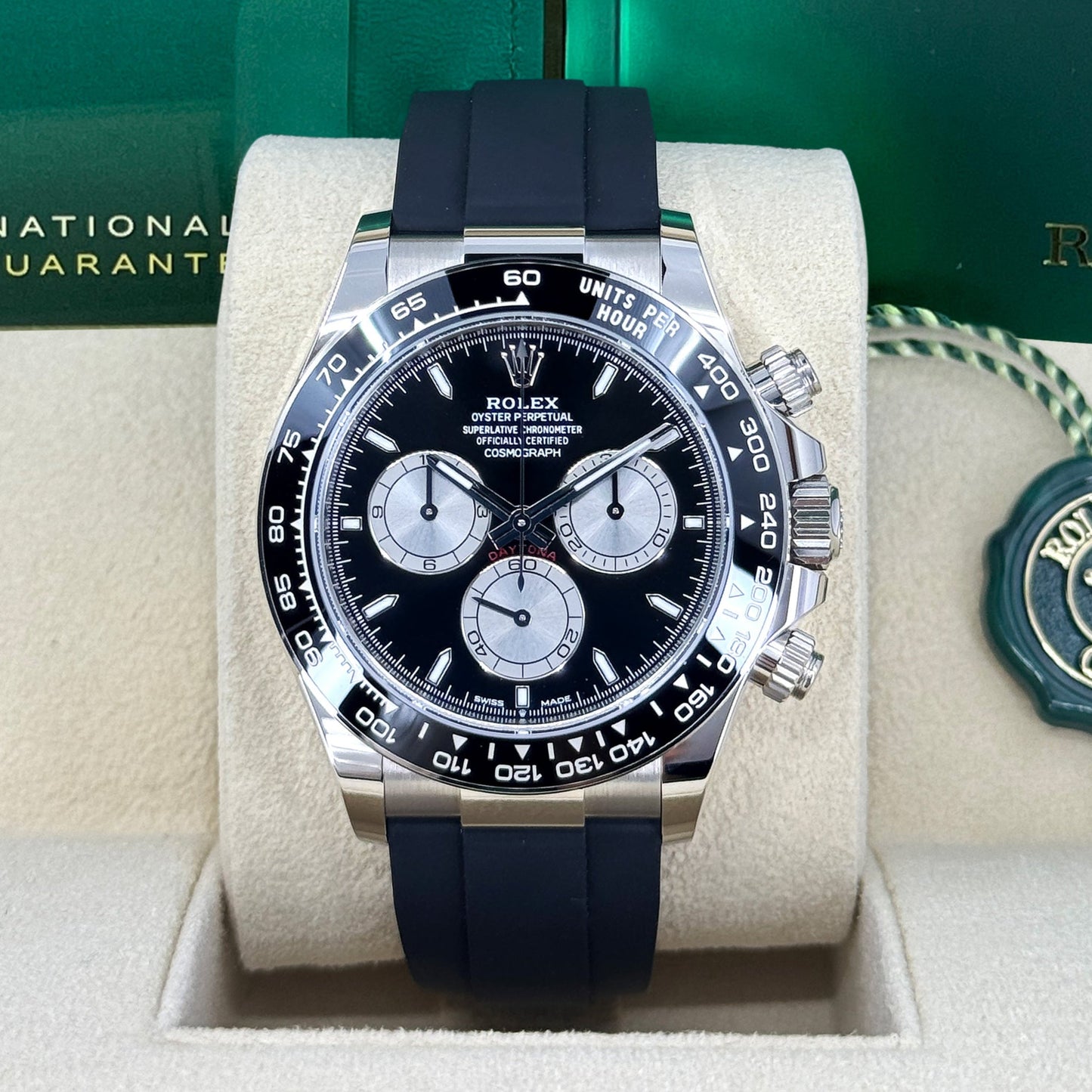 wrist watch Cosmograph Daytona 40mm, 18k White Gold, Ref# 126519ln-0002 watch