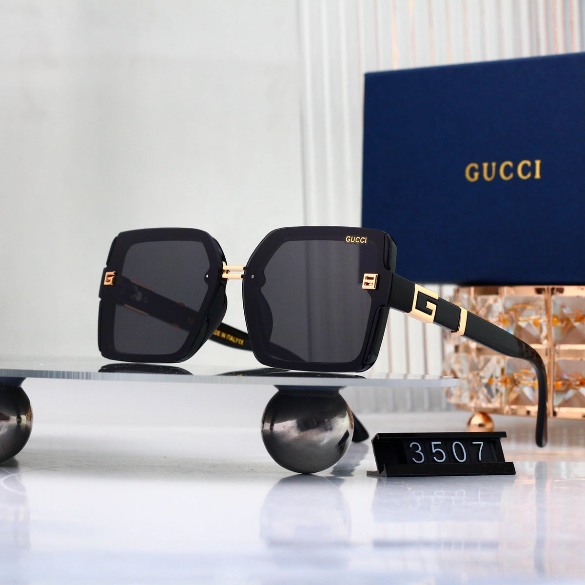 2026 Full Frame Square Gradient Sunglasses