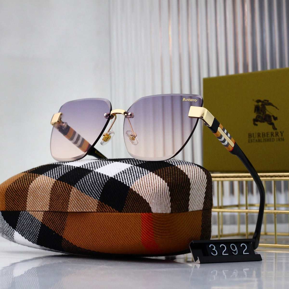 2024 Frameless Metal Gradient Sunglasses