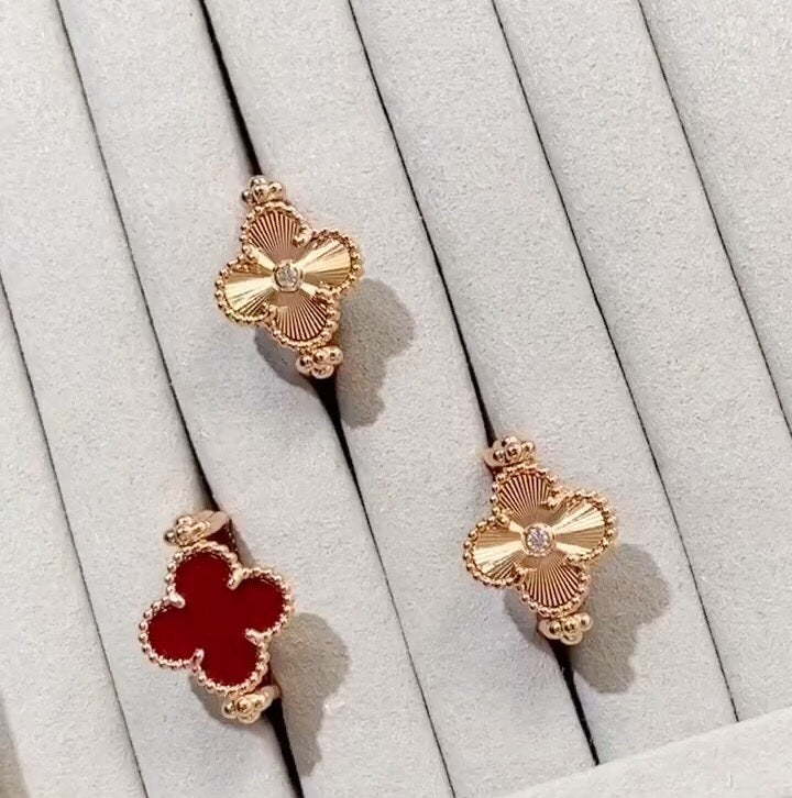 18K Celestial Vintage Alhambra Reversible Ring