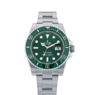 wrist watch Submariner Stainless Steel “The Hulk” Green Dial Cerachrom Bezel, Ref#116610LV, 41mm watch