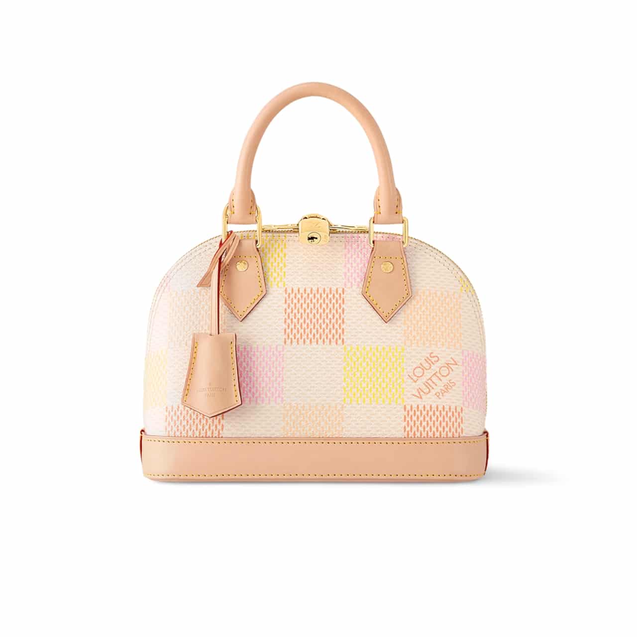 Alma BB Damier Canvas Handbag Peach 23Cm N40516 ALMA Bag