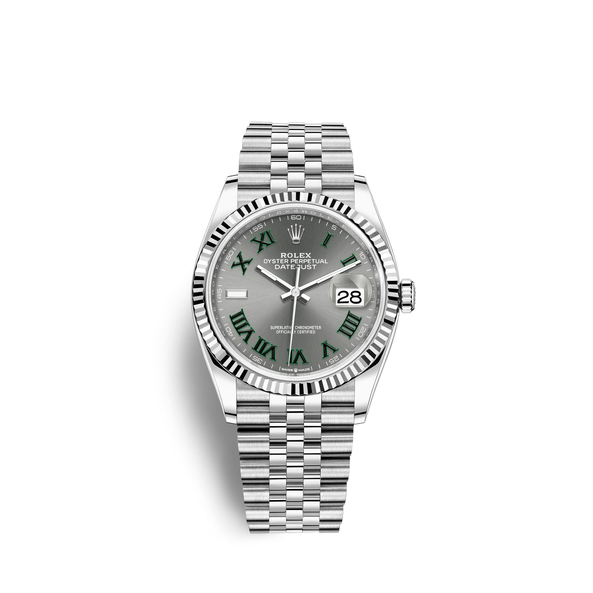 wrist watch Datejust 36, Stainless Steel and 18k White Gold, 36mm, Ref# 126234-0045 watch