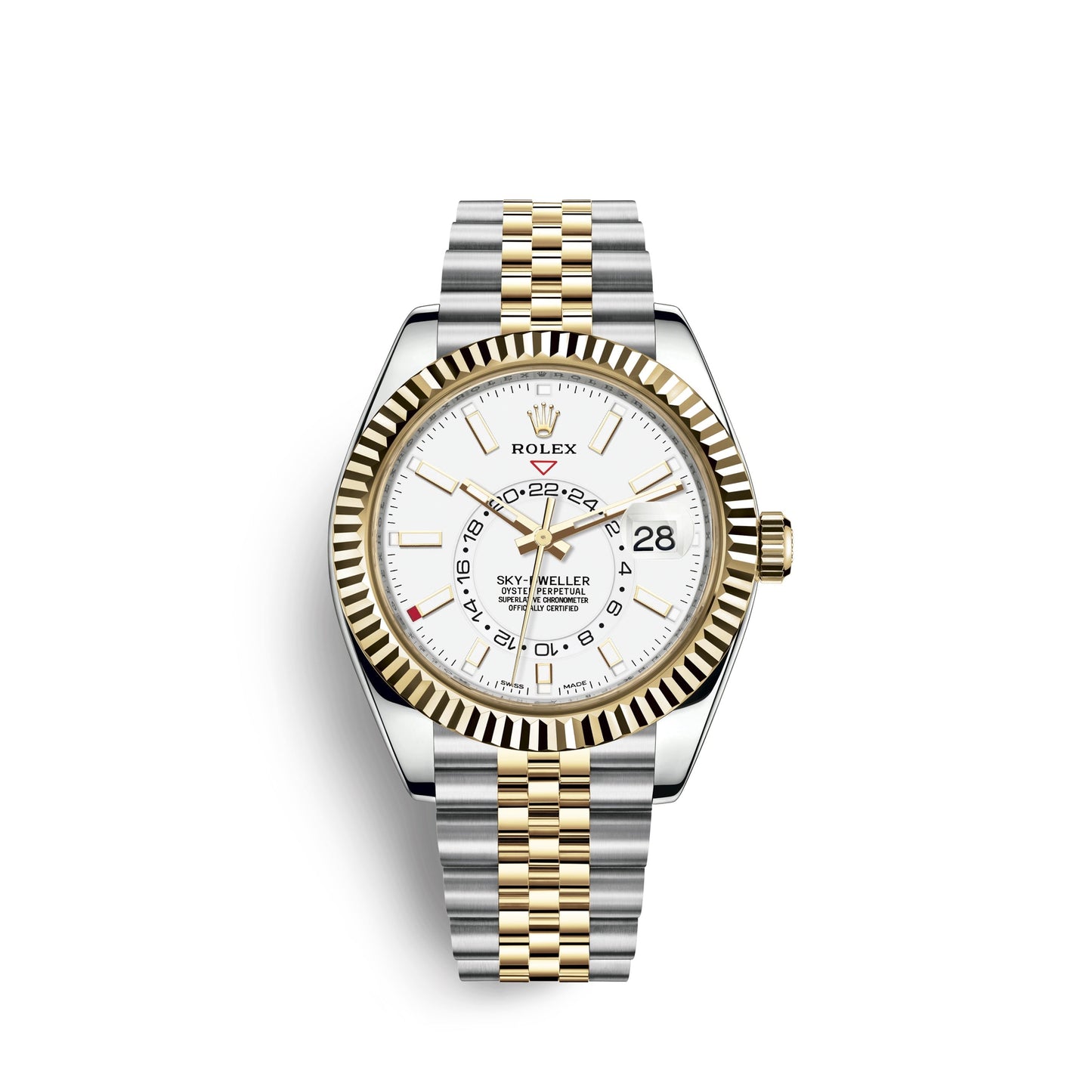 wrist watch Sky-Dweller 42mm, Oystersteel and 18k Yellow Gold, Ref# 326933-0010 watch
