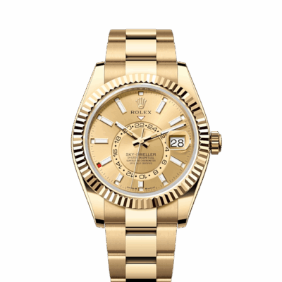 wrist watch Sky-Dweller, 42mm, 18k Yellow Gold, Ref# 336938-0001 watch