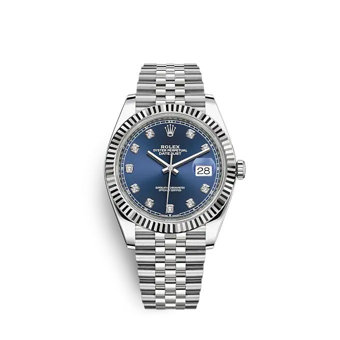 wrist watch Datejust 41 Oystersteel and white gold Ref# 126334-0016 watch
