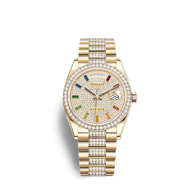 wrist watch Day-Date 36 Yellow gold Ref# 128348RBR-0031 watch