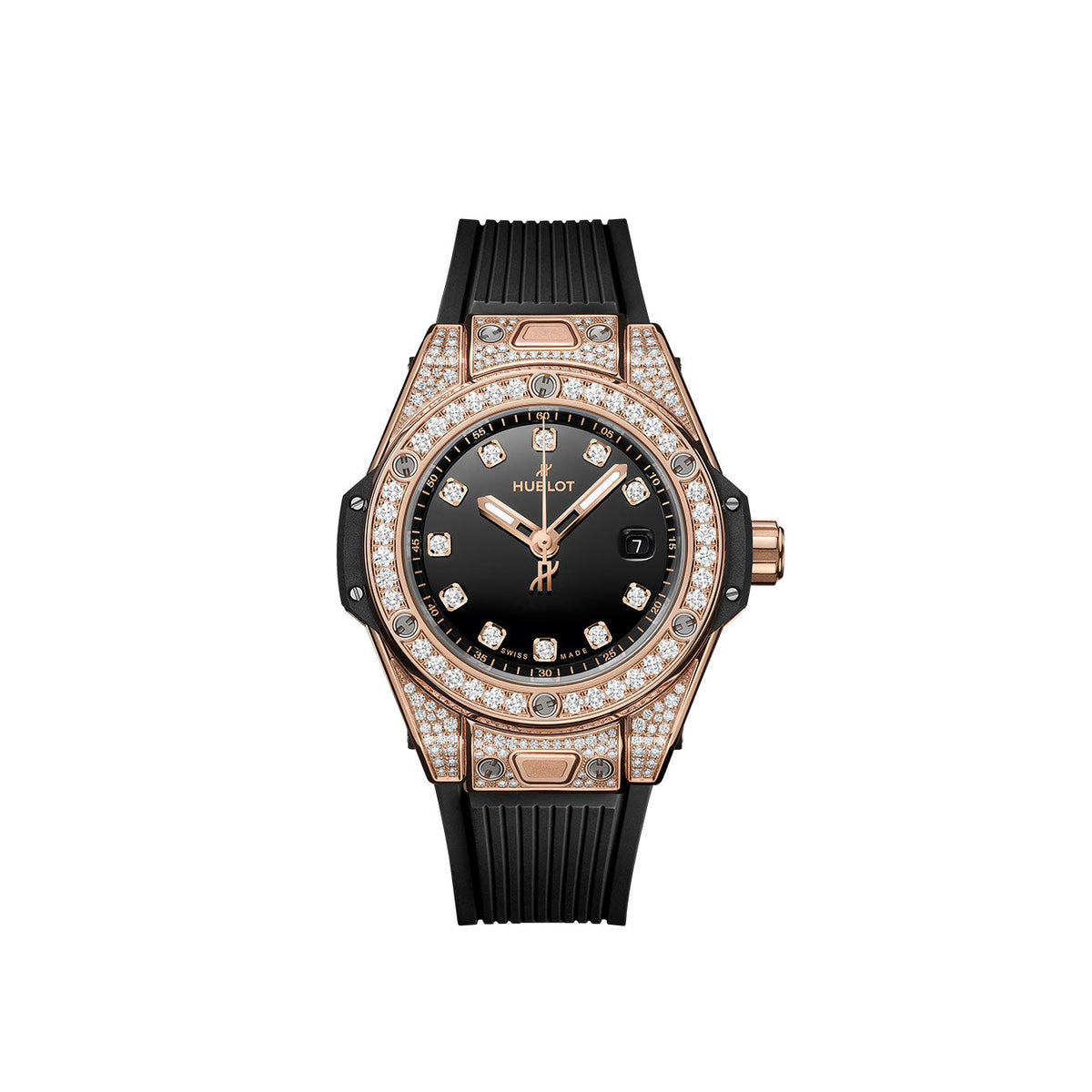 Luxury Watch Big Bang ONE CLICK KING GOLD PAVÉ watch