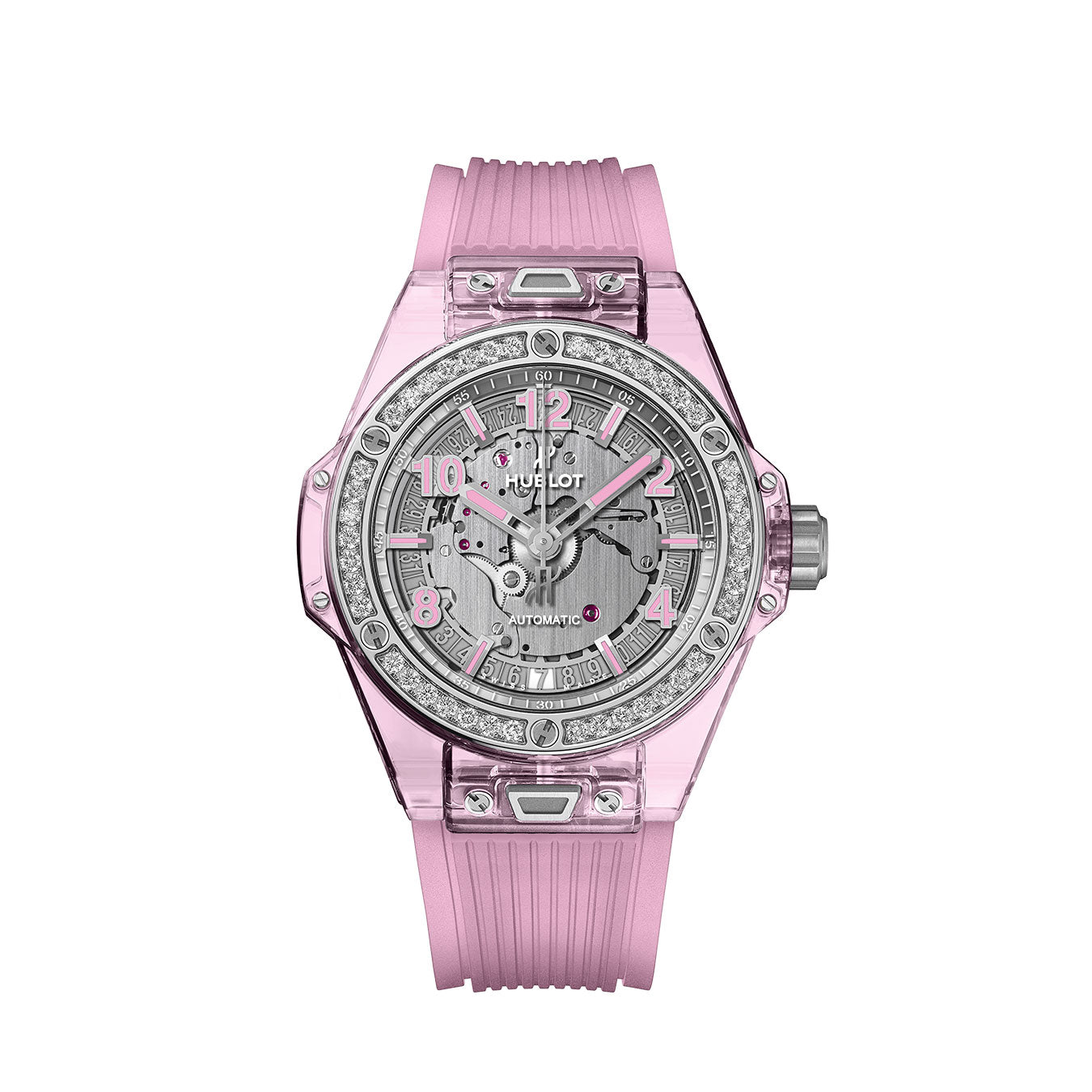 Luxury Watch Big Bang ONE CLICK PINK SAPPHIRE DIAMONDS watch
