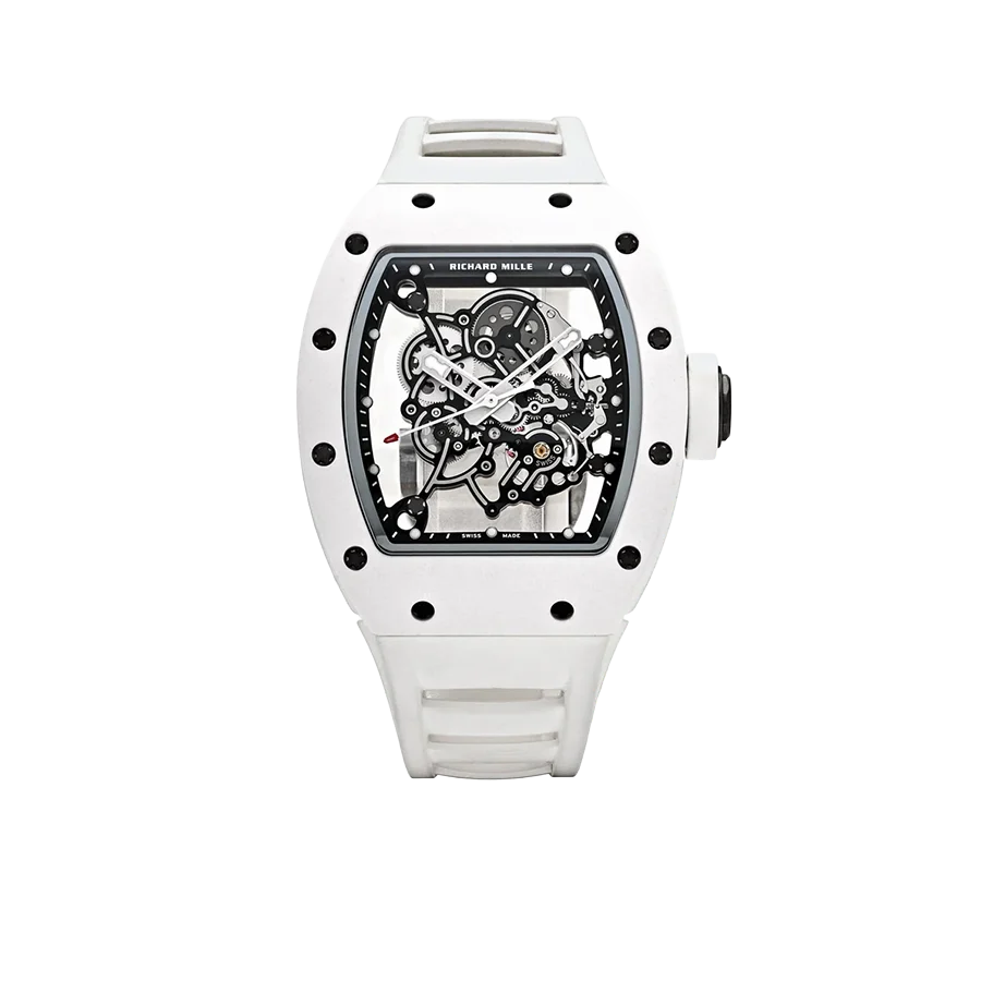White Ceramic Skeleton Automatic Sport Watch product image