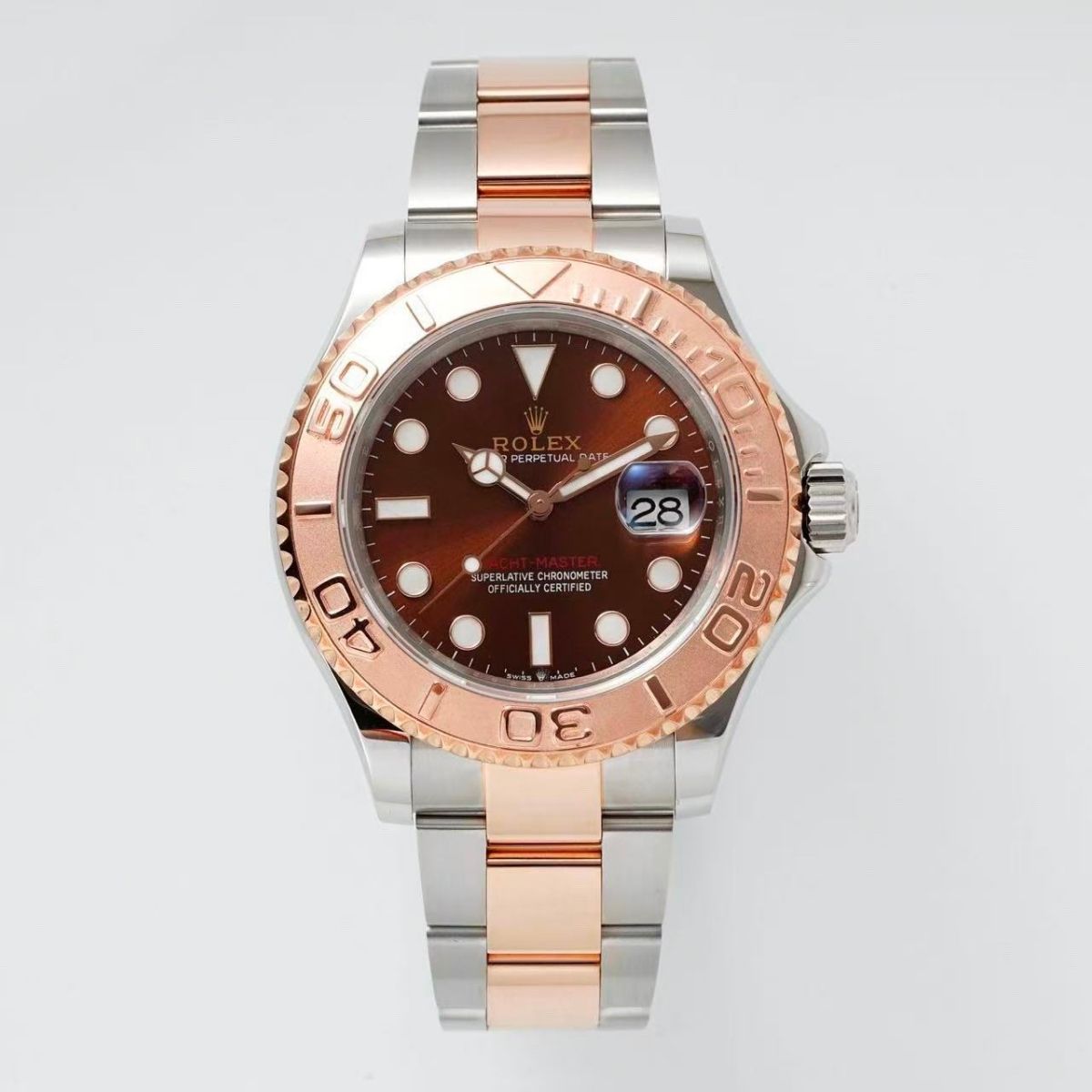 [Super Clone] Regency Marine Master 40 mm Timeless Everose Bezel Chocolate Dial 126621 4596