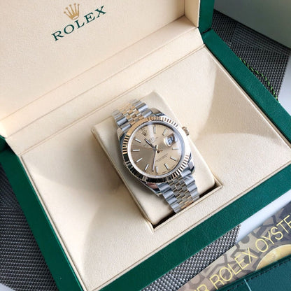 [Super Clone] Regency Classic Date 41 mm Five-Link Fluted Bezel Champagne colour Dial 126333 8945