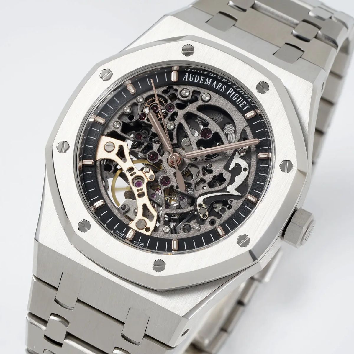 Prestige Atelier Octagon Sport Double Balance Wheel Openworked 41mm Skeleton Dial Stainless Steel 4218