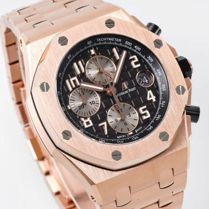 Prestige Atelier Coastal Sport Chronograph 42mm Black Dial Rose Gold 3201