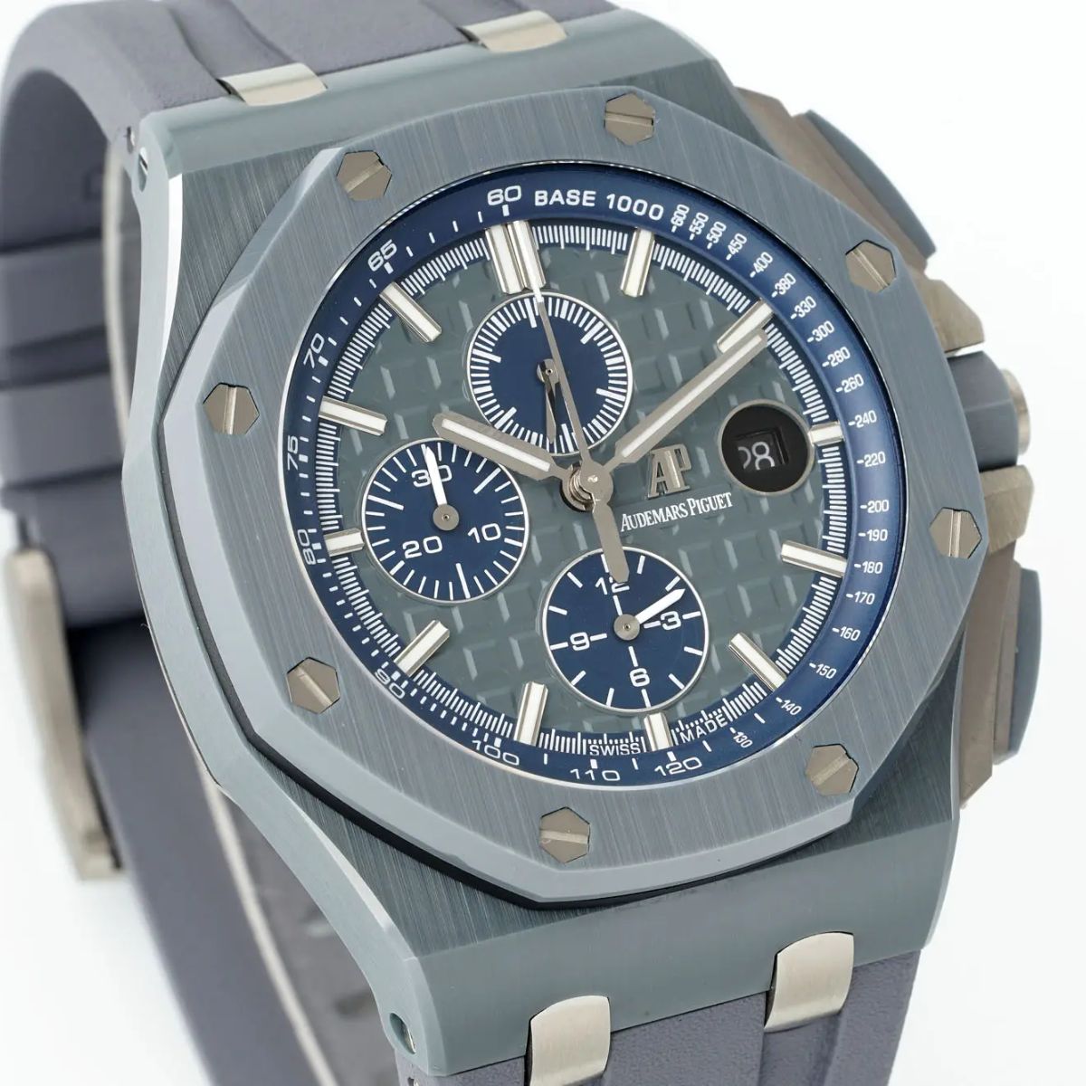 [Super Clone] Prestige Atelier Coastal Sport Chronograph 44mm Grey Blue Dial Stainless Steel 4150