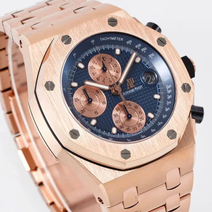 Prestige Atelier Coastal Sport Chronograph 42mm Blue Dial Rose Gold 1777