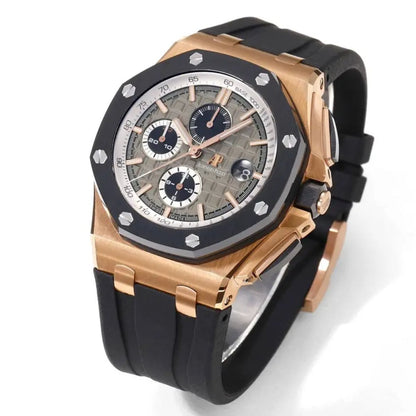 [Super Clone] Prestige Atelier Coastal Sport Chronograph 44mm Grey Dial Rose Gold 8403