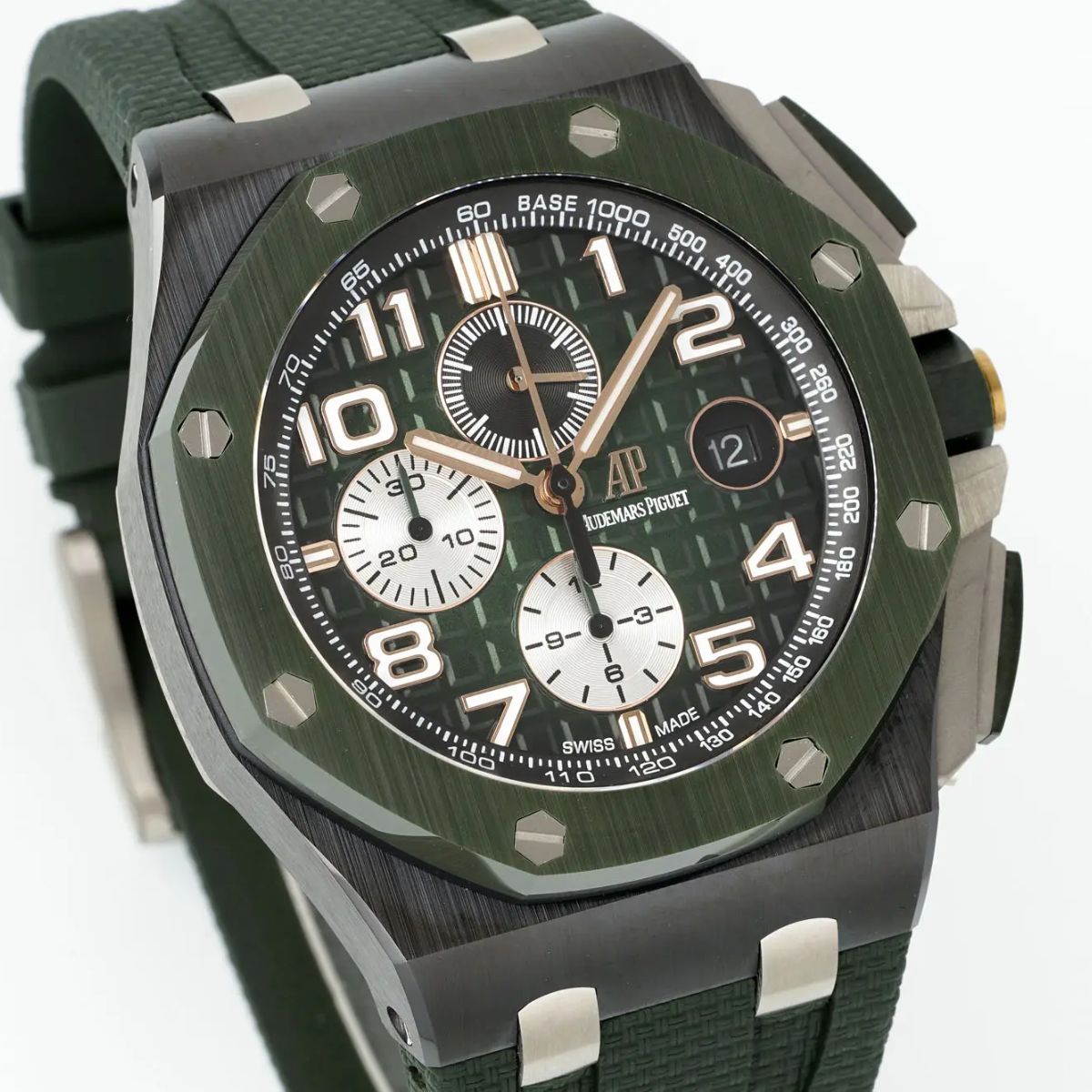 [Super Clone] Prestige Atelier Coastal Sport Chronograph 44mm Green Dial Black Ceramic 4606