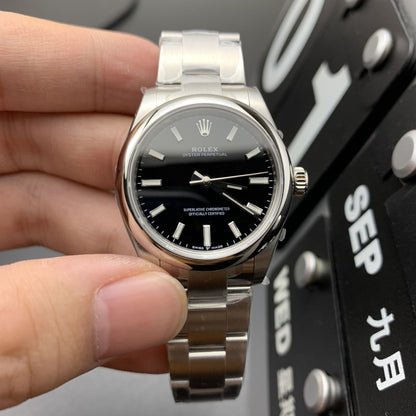 [Super Clone] Regency Timeless Perpetual 31 mm Timeless Trapeze Bezel Black Dial 277200 5058