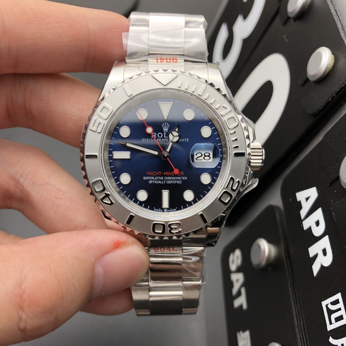 Regency Marine Master 40 mm Timeless Silver Bezel Bright blue Dial 126622 1493
