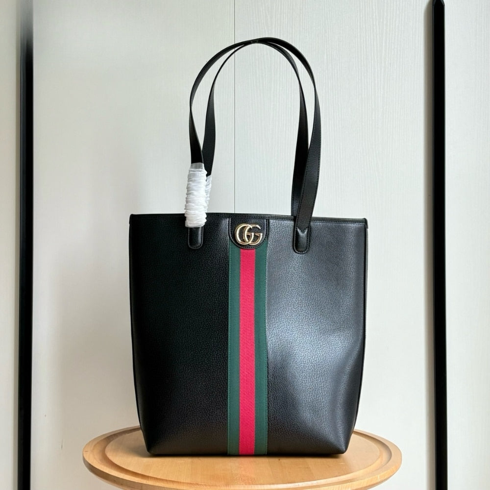 Ophidia Medium Leather Tote Bag Black 36Cm 834465 AAE1A 1042 OPHIDIA Bag