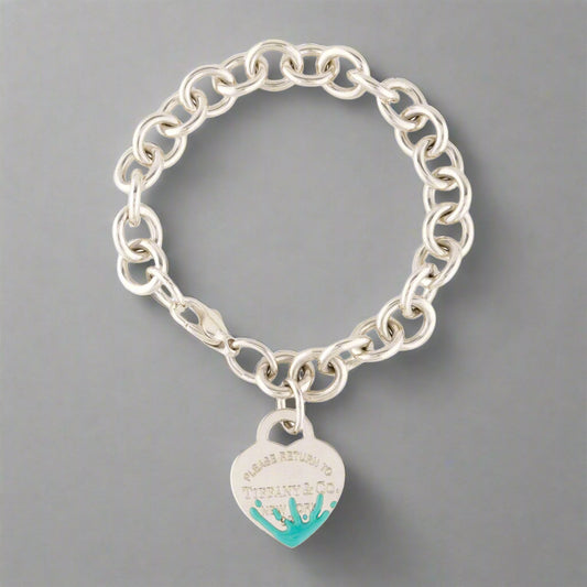 18K Celestial T Heart Tag Bracelet