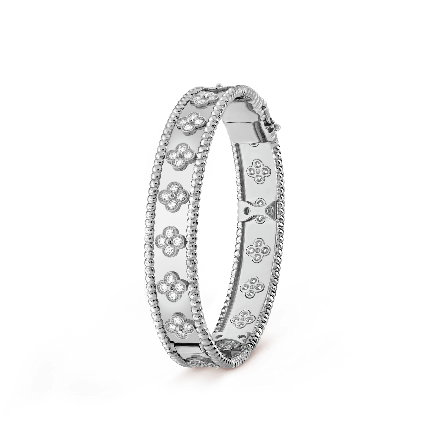 18K Celestial Perl̩e Clovers Bracelet