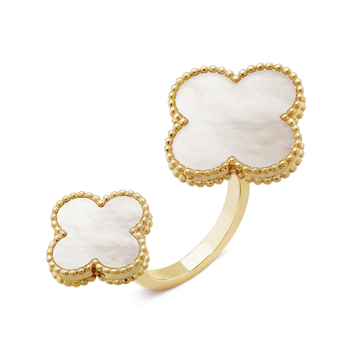 18K Celestial Magic Alhambra Mother Of Pearls Clover Ring