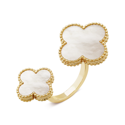 18K Celestial Magic Alhambra Mother Of Pearls Clover Ring