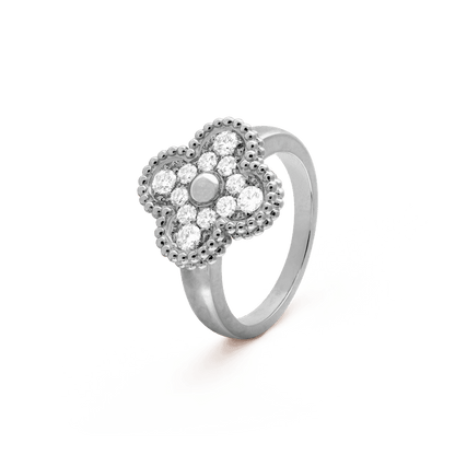 18K Celestial Vintage Alhambra Diamonds Ring
