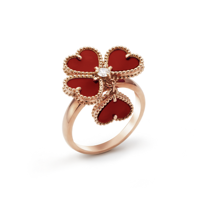 18K Celestial Sweet Alhambra Effeuillage Ring