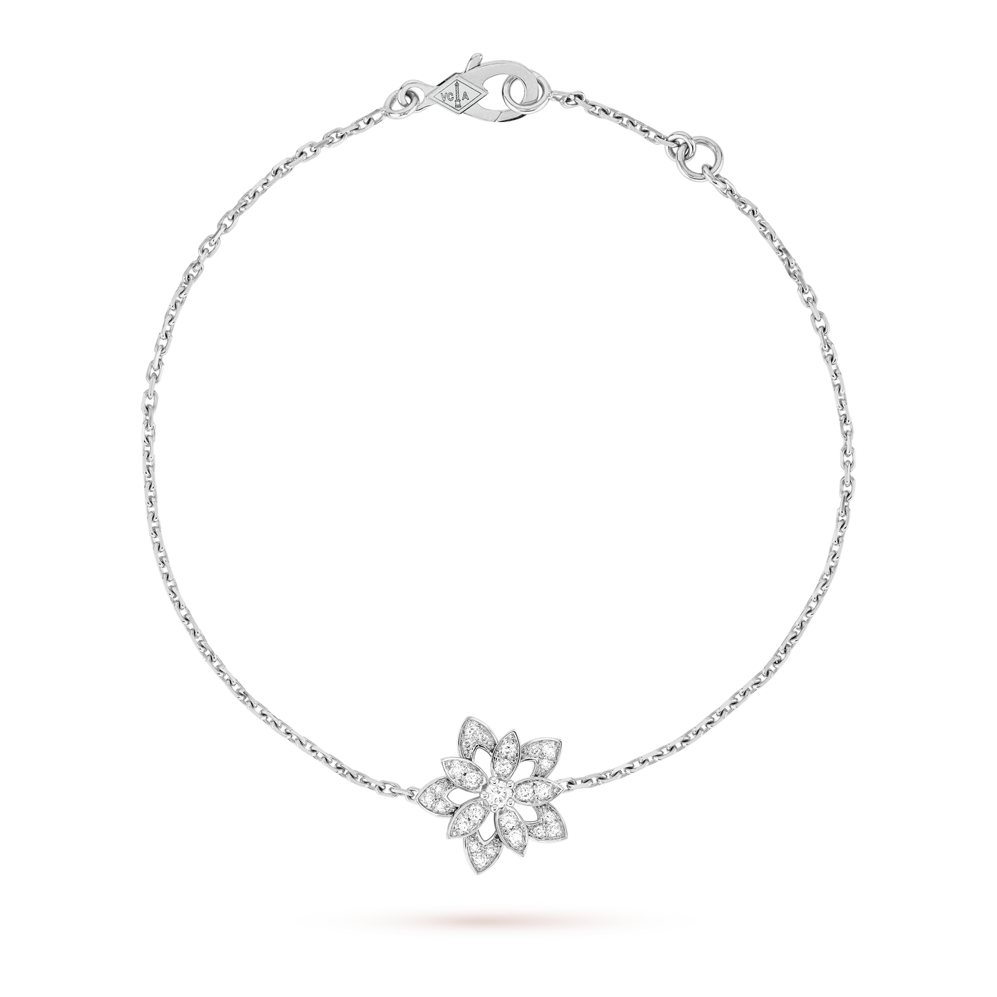 18K Celestial Lotus Openwork Pendant Bracelet