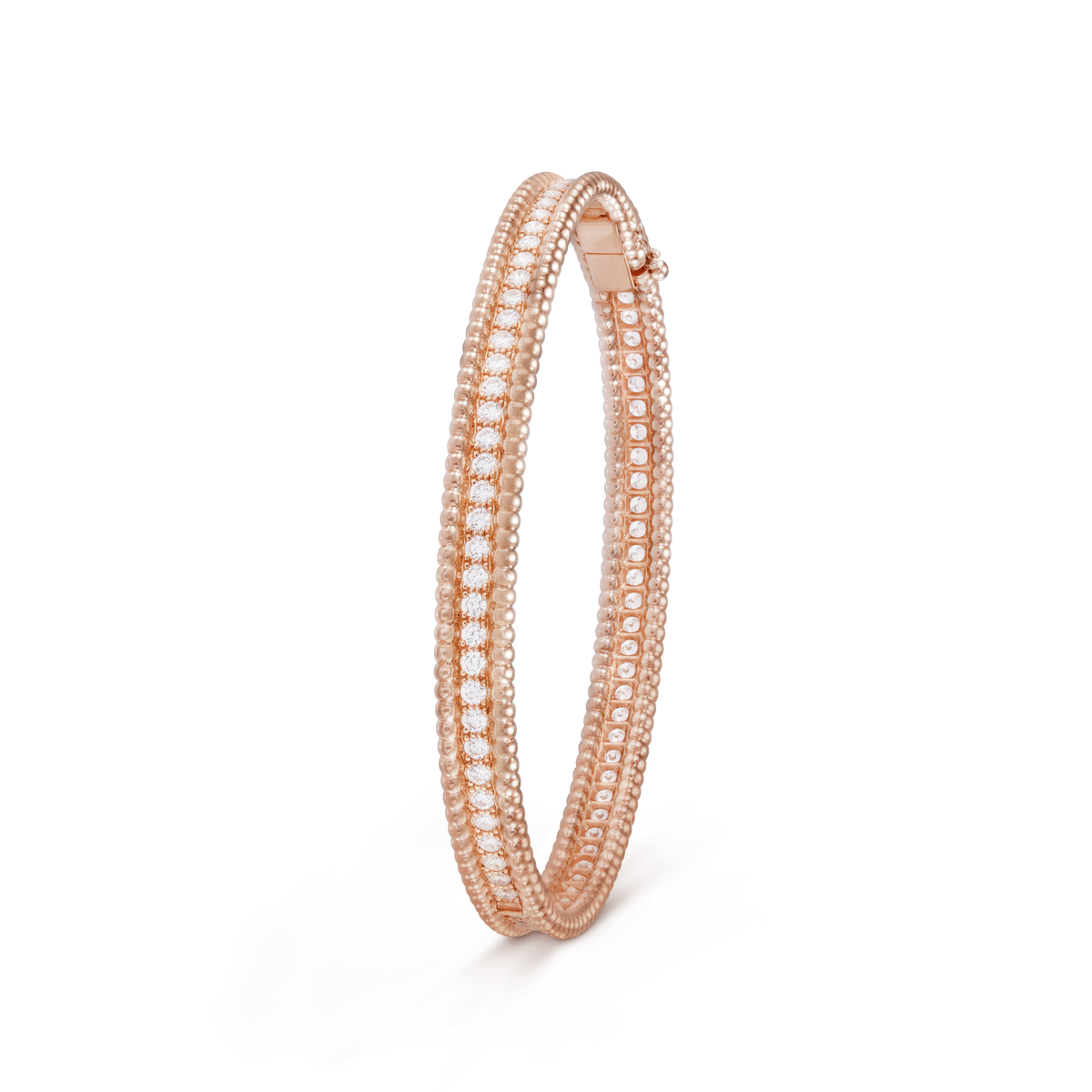 18K Celestial Perl̩e Diamonds One Row Bracelet