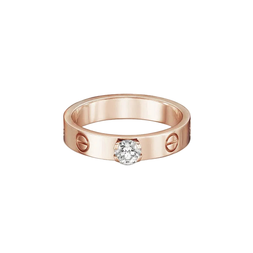 18K Celestial Love Solitaire Ring